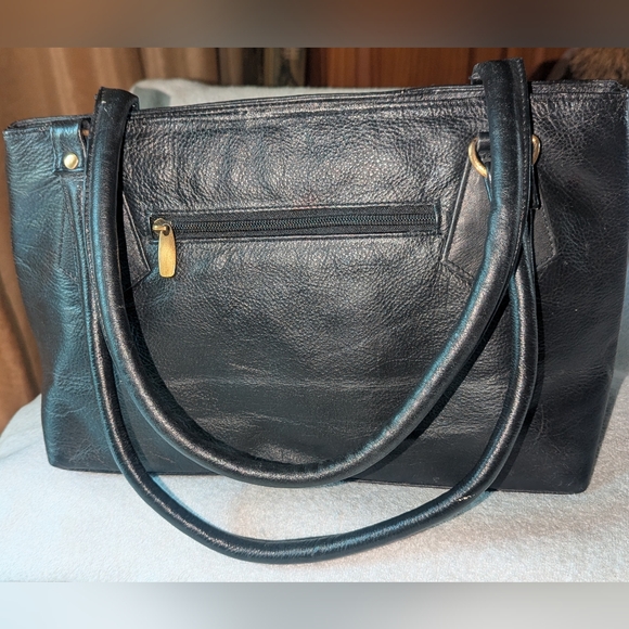 Hand painted leather purse. - Picture 4 of 9